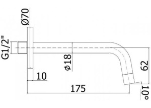 Излив Paffoni Light ZBOC045BO