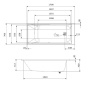 Акриловая ванна AM.PM Libre, 170х70