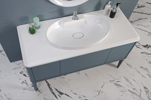 Умывальник Belux Толедо 650 белый матовый Solid Surface