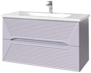 Тумба под умывальник Caprigo Modo Terza 60 35611-SF028 / 80 35613-SF028 / 100 35615-SF028, 100, сиреневый матовый