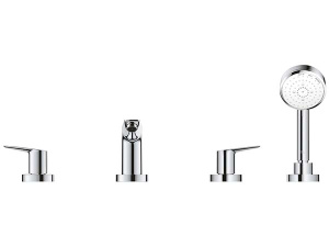 Смеситель на борт ванны Grohe BauEdge 2512010A