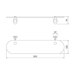 Полка Iddis Male MALSSG0i44