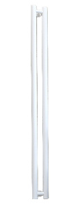 Полотенцесушитель Stinox Design Minori нижнее подключение белый матовый 1 дюйм, 10х120 2 секции 1 дюйм