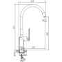 Смеситель для кухонной мойки Haiba HB73548-7
