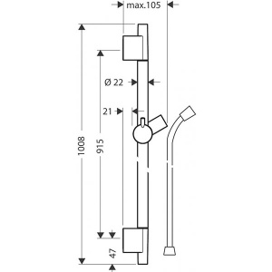 Душевая штанга Hansgrohe Unica S Puro 28631670