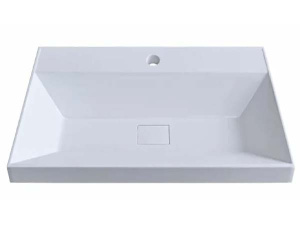 Тумба под умывальник Vela Мира подвесная 60 / 70 / 80 Classica Slim, 60, белый глянец