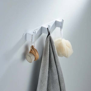 Планка с крючками Shevanik SG5731C / SG5741C / SG5751C, 27 см 3 крючка, белый матовый