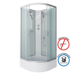 Душевая кабина Niagara Classic NG-3301-14BK / NG-3302-14BK, 100х100, матовый