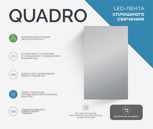 Зеркало Vigo Quadro Classic 600 / 800, 60х100