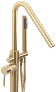 Смеситель для ванны Rea Aras gold matt REA-B2719 напольный