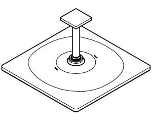 Верхний душ Grohe Rainshower Mono 310 Cube 26565000