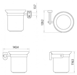 Ершик для унитаза Lemark LM3137C