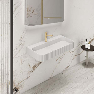 Умывальник Vincea Solid Surface VWB-6SG75MW / VWB-6SG90MW, 75х46