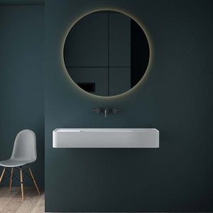 Умывальник Vincea Solid Surface VWB-6S380MW / VWB-6S312MW, 100х40