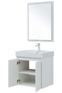 Комплект мебели Aquanet Nova Lite 60 / 75 2 двери белый глянец, 60, белый глянец