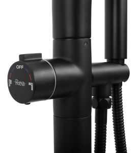 Смеситель для ванны Rea Clark black REA-B5300 напольный