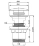 Донный клапан Vincea DPU-1B01CH
