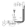 Сифон для ванны McAlpine MRB2SC-PB