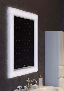 Зеркало 1Marka Brilliant/Cristal Light с сенсорным выключателем и еврокромкой