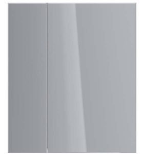 Шкаф-зеркало Lemark Universal 70 / 80, 70х79, белый глянец