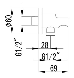 Шланговое подключение Lemark LM4785G / LM4785B, золото