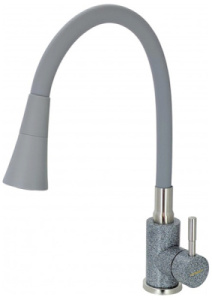 Смеситель для кухонной мойки Wisent W74199-19C-9 / W74199-24C-9, графит, серый
