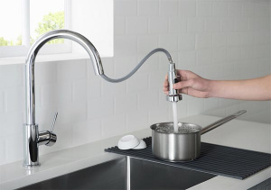Смеситель для кухонной мойки Timo Saona 2316/00FL с выдвижным изливом