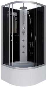 Душевая кабина Niagara Classic NG-2507-14BKTG / NG-2508-14BKTG / NG-2509-14BKTG, 100х100, тонированный