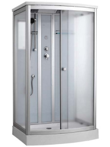 Душевая кабина Timo Standart T-6615 Silver Fabric, 120х90, матовый