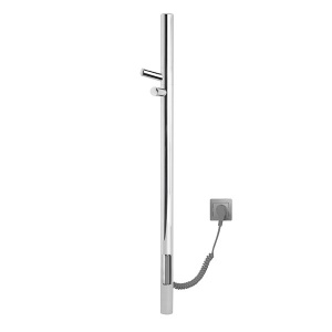 Полотенцесушитель Gloss&Reiter Е2 ENKEL.E2.L.15х75.H2.TIMER.CHROME.СМ1 электрический (таймер), 11х75 1 секция 2 крючка, хром