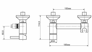 Смеситель для биде RGW SP-201