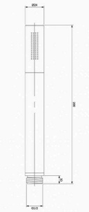 Душевая лейка Omnires Microphone-RNI