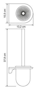 Ершик для унитаза Wasserkraft Kammel K-8327