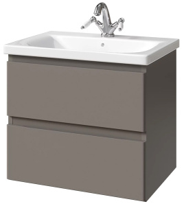 Тумба под умывальник Caprigo Forte 65 36110-SF025 / 80 36112-SF025 / 90 36113-SF025 / 100 36114-SF025 / 120 36116-SF025, 100, серый матовый