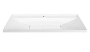 Умывальник Belux Фаворит 650 / 750 / 850 / 1000 / 1200 белый матовый Solid Surface, 100х50