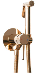 Смеситель встраиваемый Rea Loop Gold / Rose Gold с гигиеническим душем, золото розовое