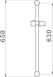 Душевая штанга AV Engineering AVSSS-055
