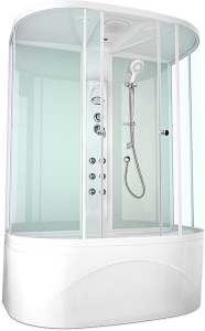 Душевая кабина Domani-Spa Neat high белая, 150х80, прозрачный