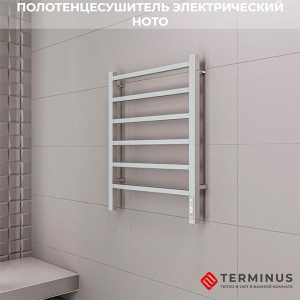 Полотенцесушитель Terminus Ното электро quick touch, 50х65 6 перекладин встроенный диммер quick touch