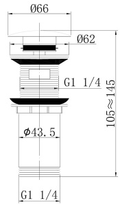 Донный клапан Abber Bequem AF0010B