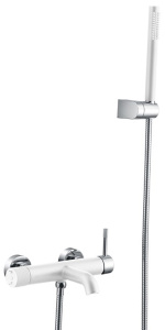 Смеситель для ванны Boheme Uno 463-WCR White Chrome
