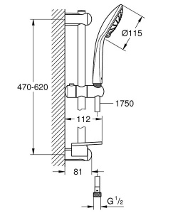 Душевой гарнитур Grohe Euphoria 110 Duo 27242001