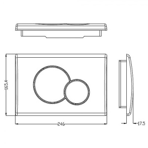 Комплект инсталляции Weltwasser Marberg 507 RD с черной кнопкой и подвесным унитазом Roxen Antares Black 530110-01B Rimless Soft Close
