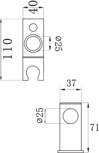 Душевая штанга AV Engineering AVSSS-055