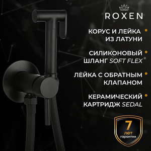 Смеситель встраиваемый Roxen Santi 50094000-B с гигиеническим душем