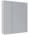 Шкаф-зеркало Lemark Universal 70 / 80, 70х79, белый глянец