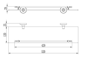 Полка Ledeme L1707