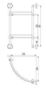 Полка Ledeme L1707-2
