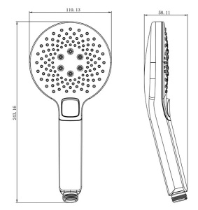 Душевая лейка Lemark LM0819CW