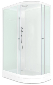 Душевая кабина Domani-Spa Delight 128 белая матовая, 120х80 L, матовый